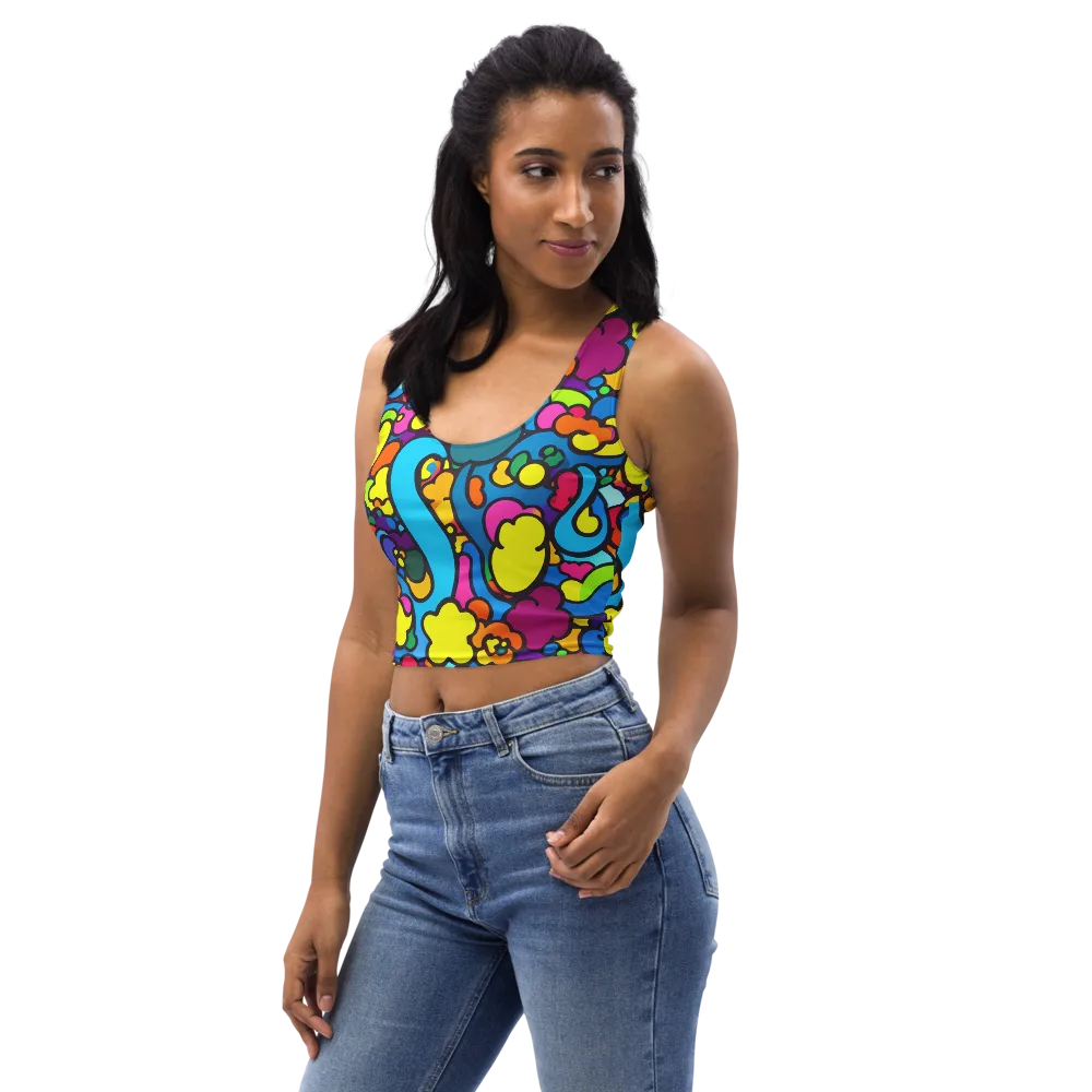 Pop Playland on Crop Top — Left Front