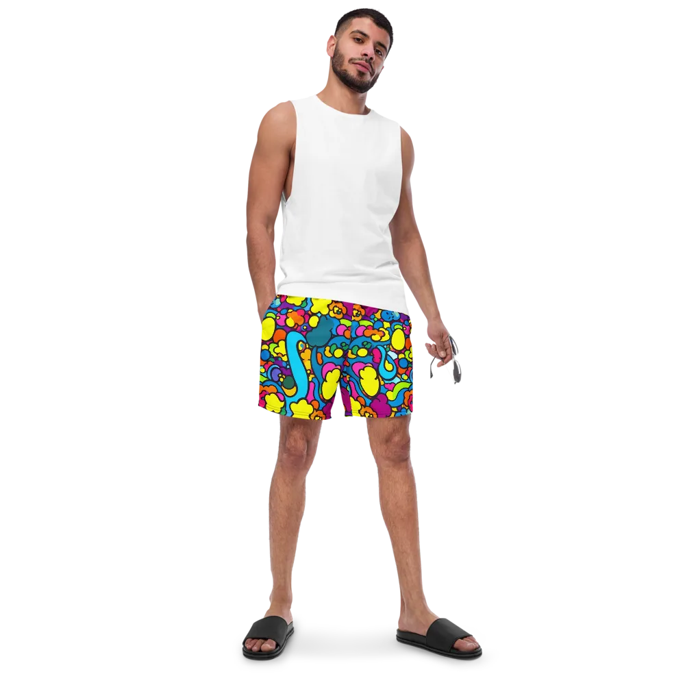 Pop Playland on Swim Trunks — Front