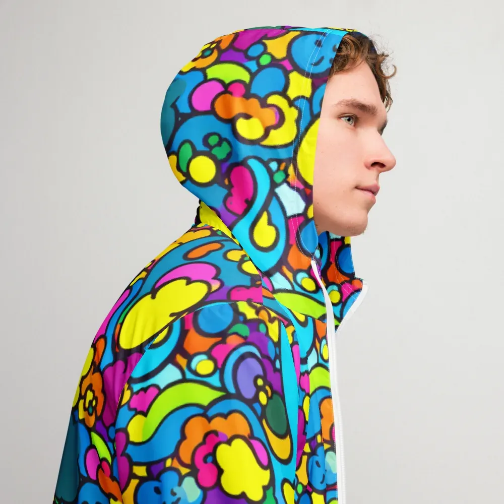 Pop Playland on Men's Windbreaker — Right