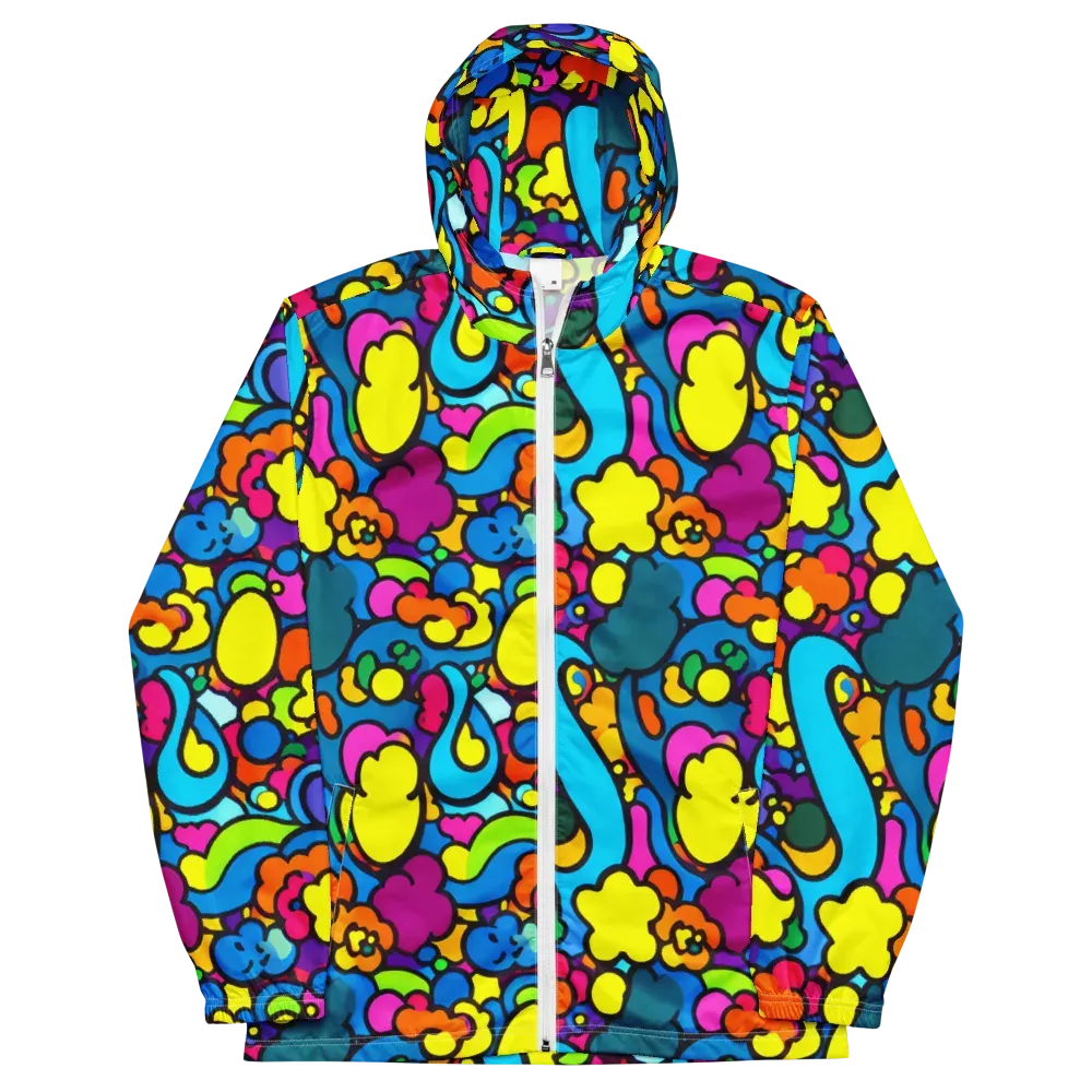 Pop Playland on Men's Windbreaker — Front