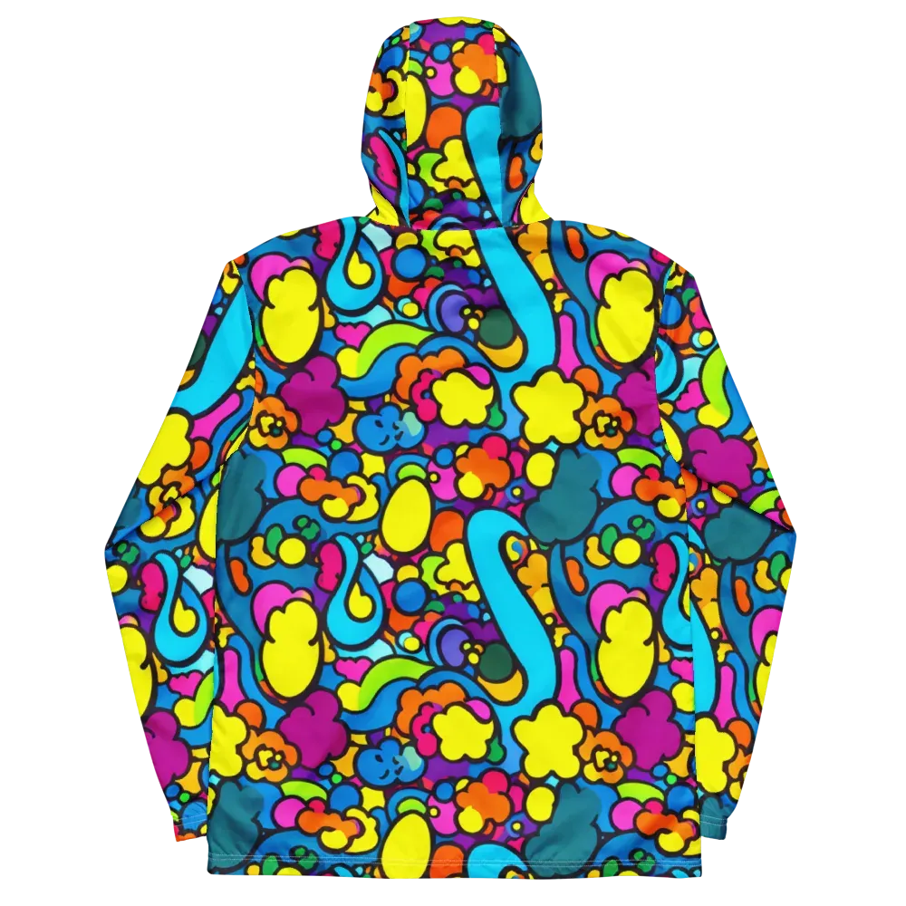 Pop Playland on Men's Windbreaker — Back