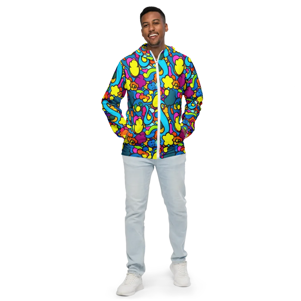 Pop Playland on Men's Windbreaker — Front