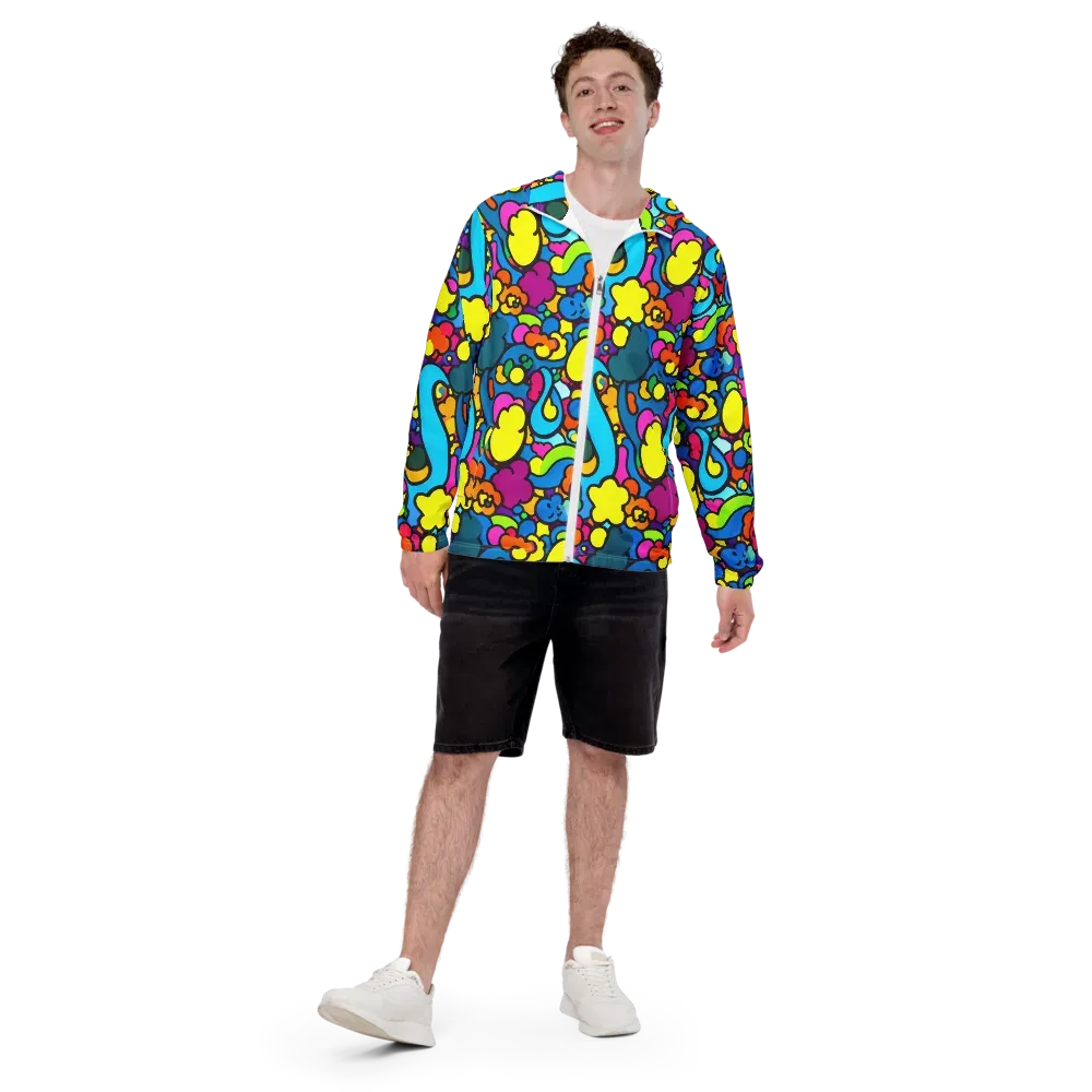 Pop Playland on Men's Windbreaker — Front