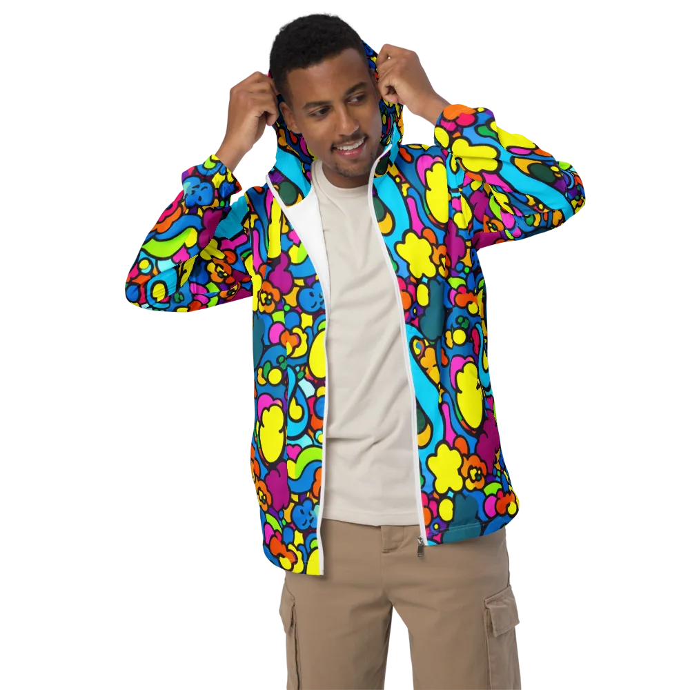 Pop Playland on Men's Windbreaker — Front