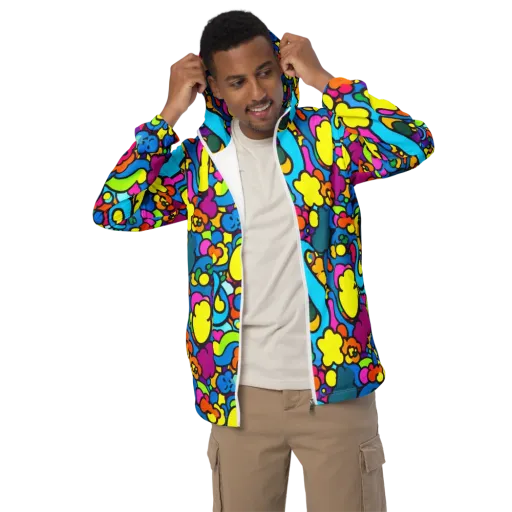 Pop Playland on a Men's Windbreaker