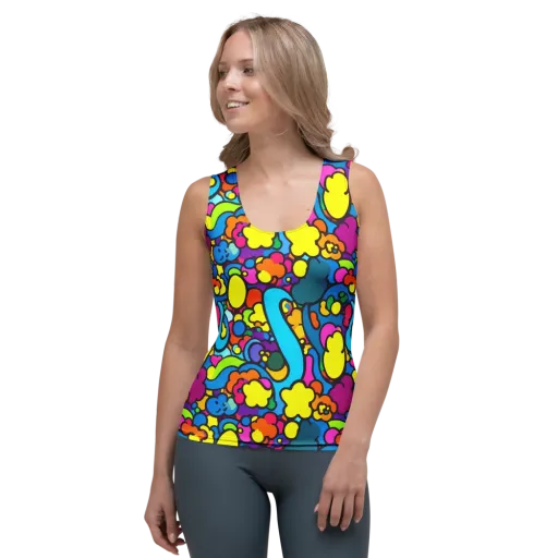Pop Playland on a Women's Tank Top