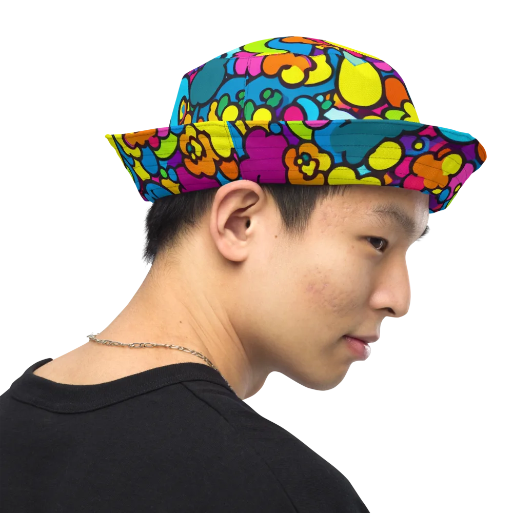 Pop Playland on Reversible Bucket Hat — Right Outside