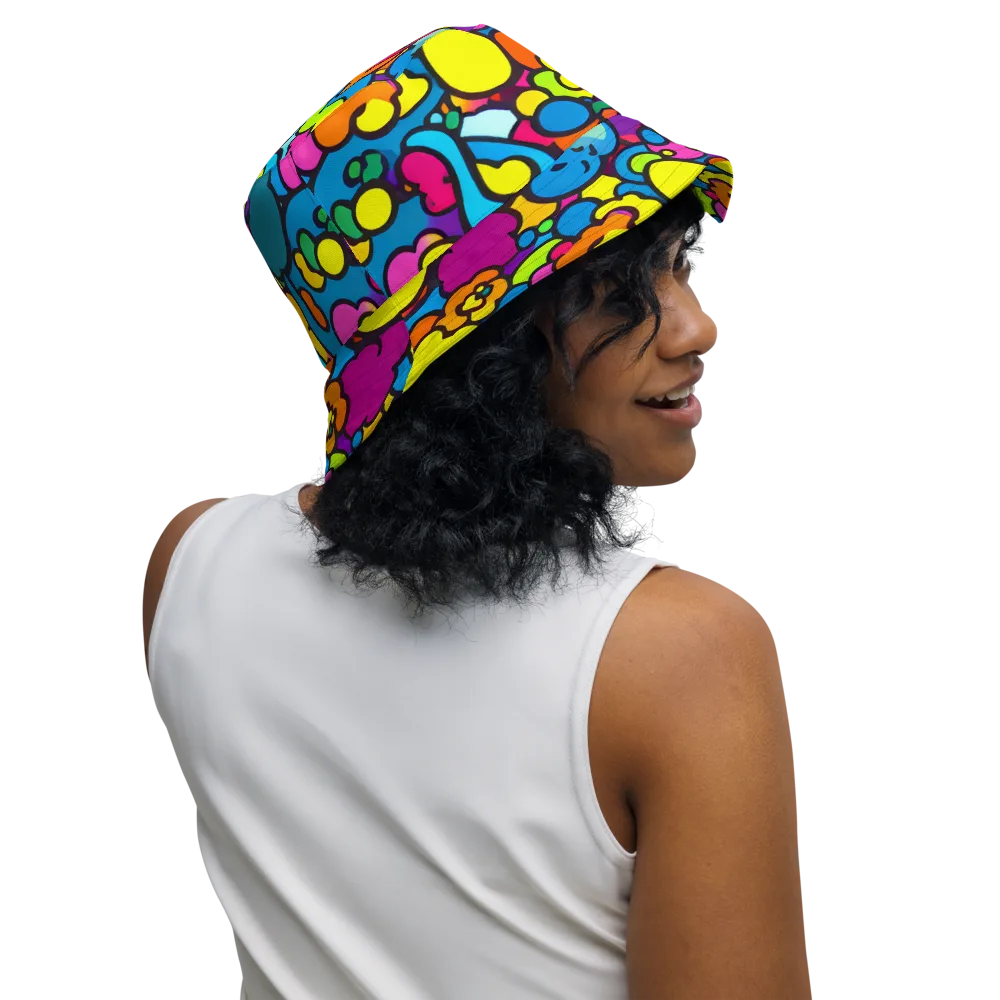 Pop Playland on Reversible Bucket Hat — Right Outside