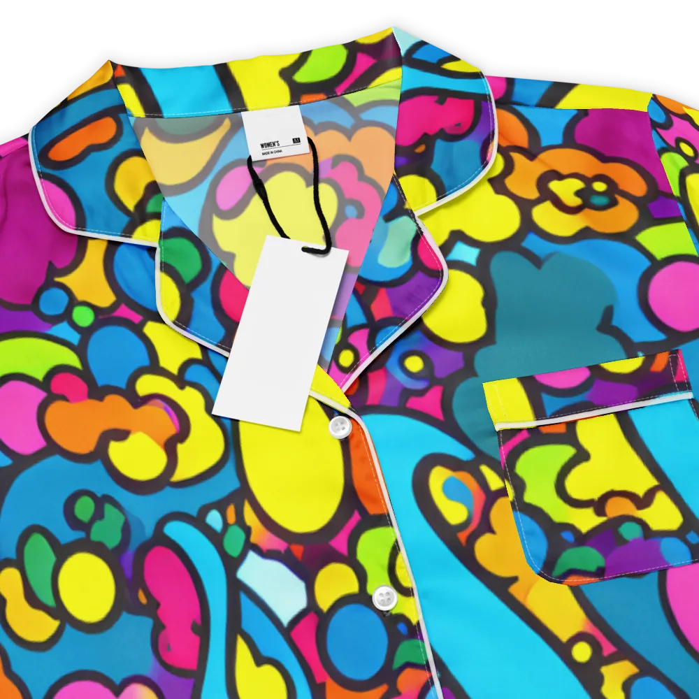 Pop Playland on Women's Short Sleeve Pajama Top — Product details