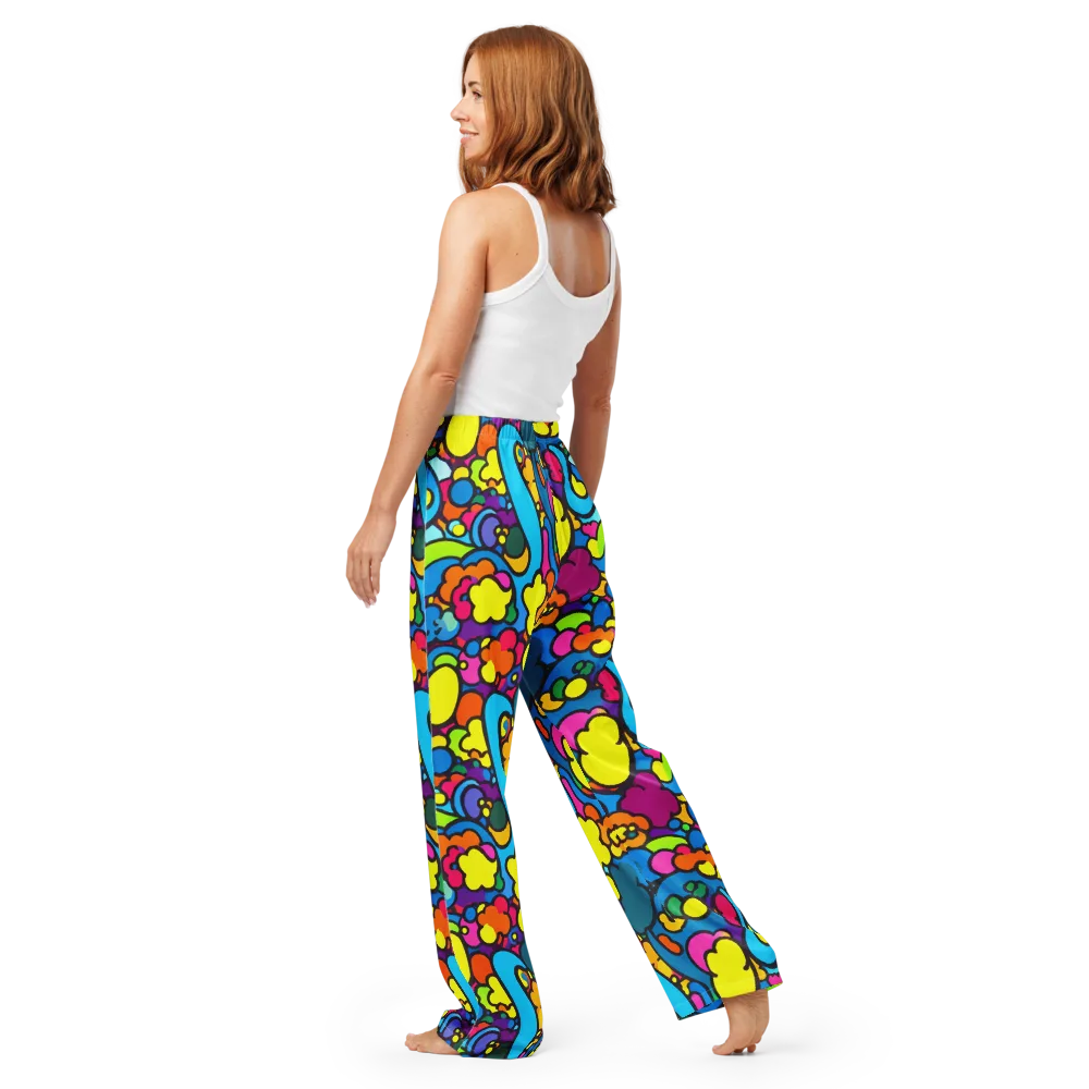 Pop Playland on Women's Pajama Pants — Back