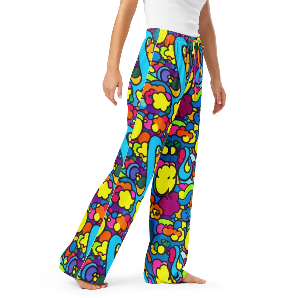Pop Playland on Women's Pajama Pants — Right Front