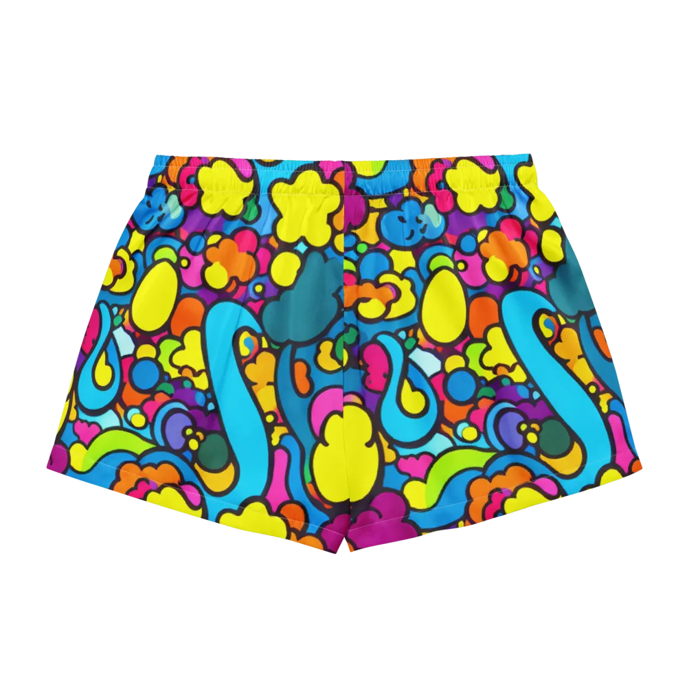 Pop Playland on Women's Pajama Shorts — Back