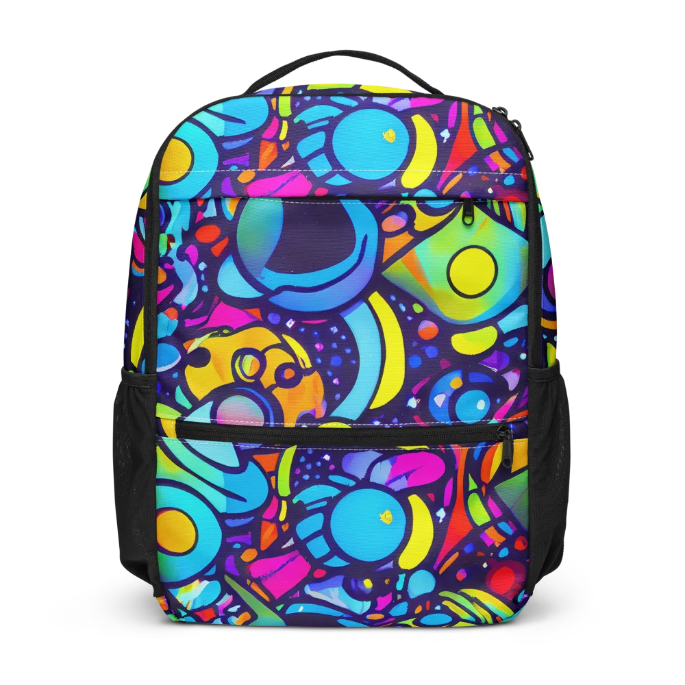 Neon Graffscape on Utility Backpack — Front