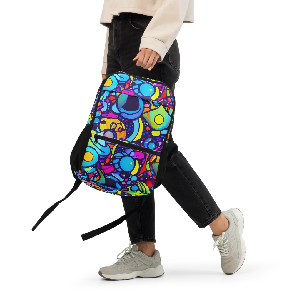 Neon Graffscape on Utility Backpack — Front