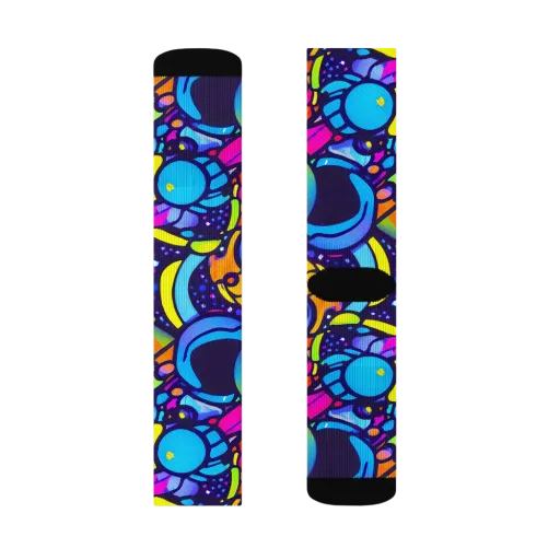 Neon Graffscape on a Socks