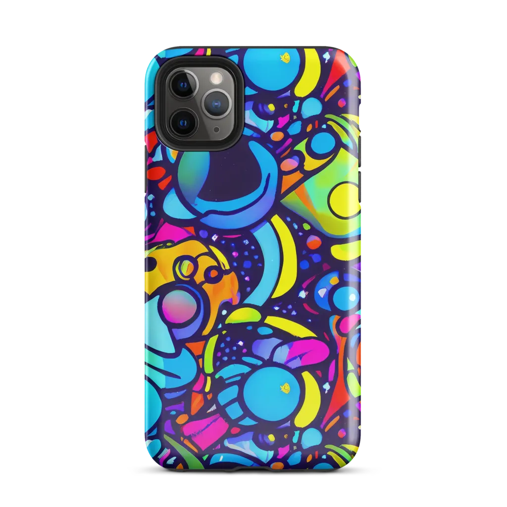 Neon Graffscape on Tough Case for iPhone® — Front