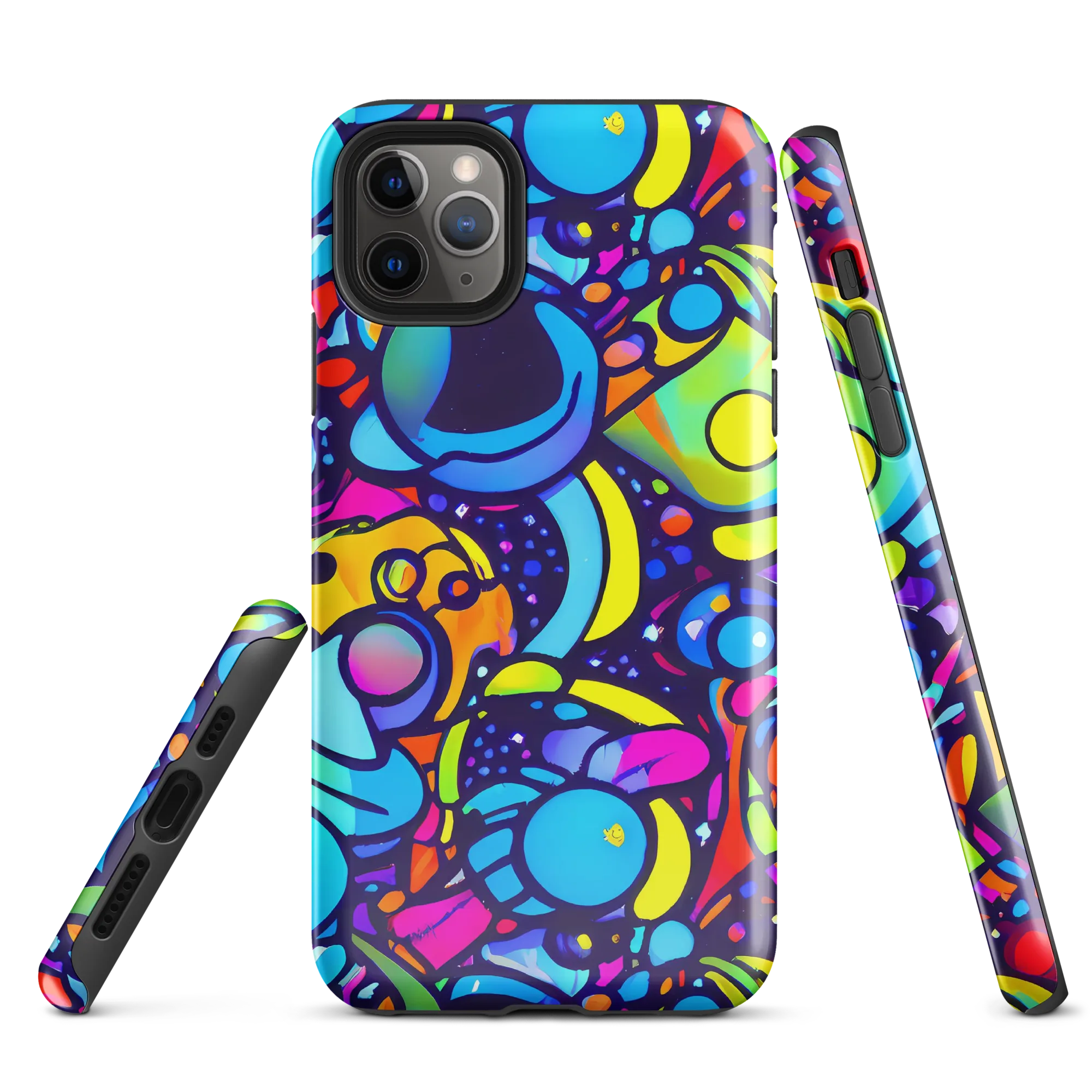 Neon Graffscape on Tough Case for iPhone® — Front