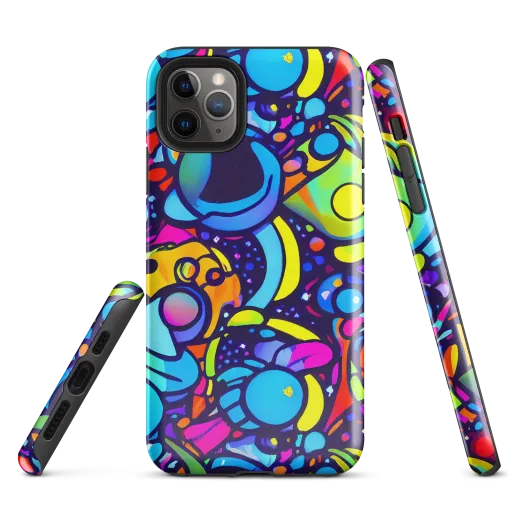Neon Graffscape on a Tough Case for iPhone®