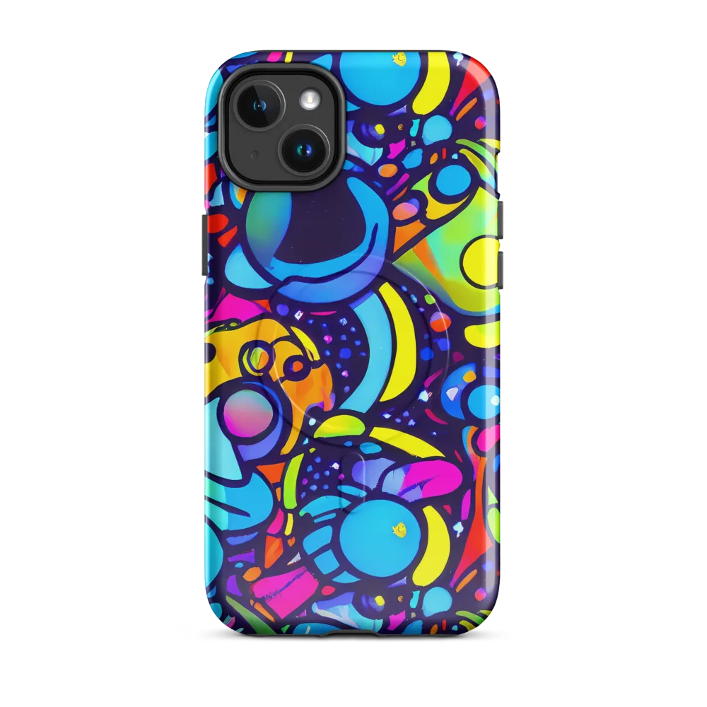 Neon Graffscape on MagSafe Tough Case for iPhone® — Front