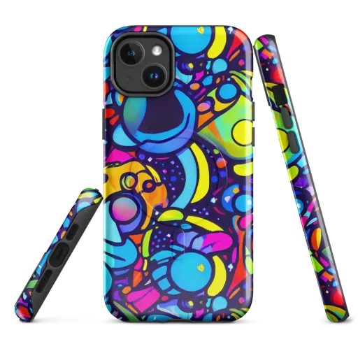 Neon Graffscape on a MagSafe Tough Case for iPhone®