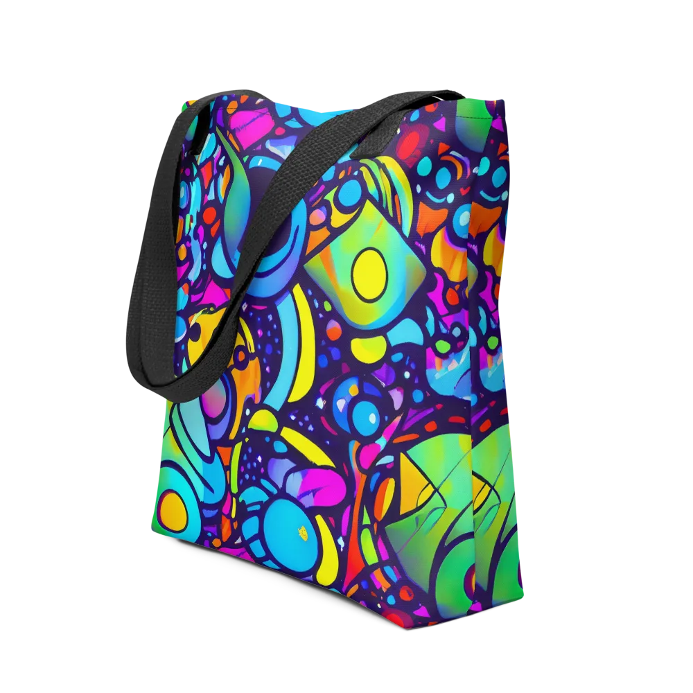 Neon Graffscape on Tote Bag — Front