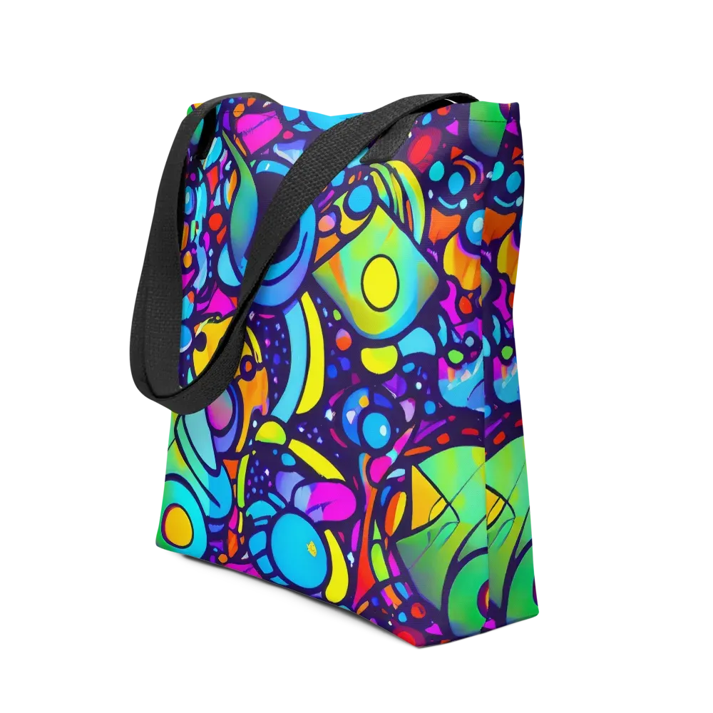 Neon Graffscape on Tote Bag — Front