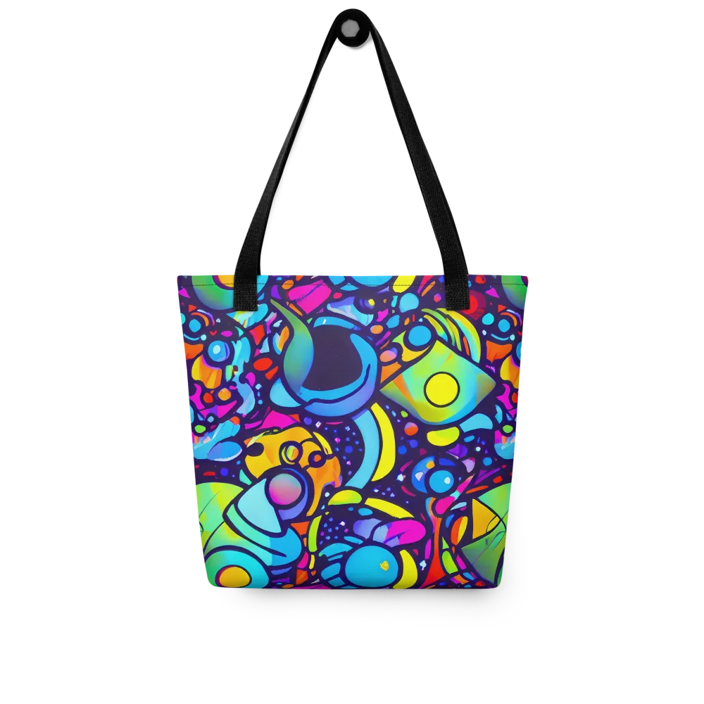 Neon Graffscape on Tote Bag — Front