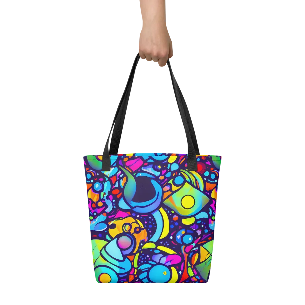 Neon Graffscape on Tote Bag — Front