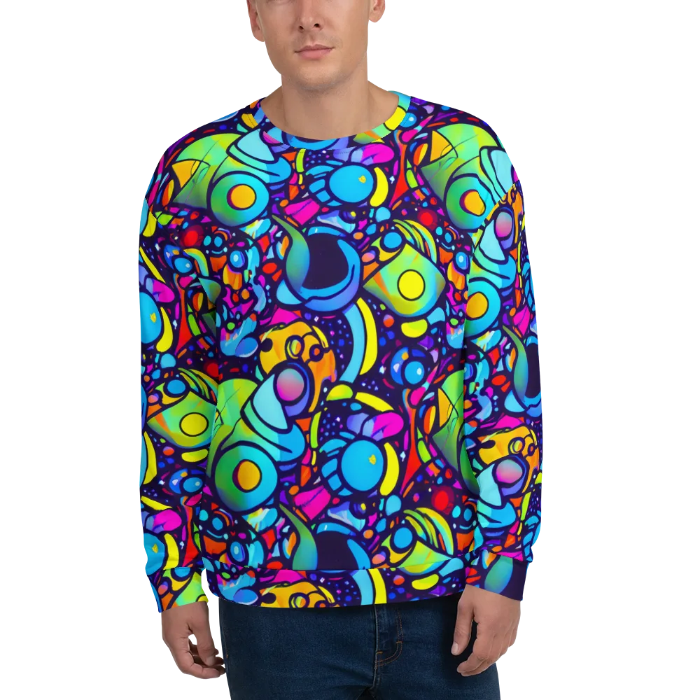 Neon Graffscape on Sweatshirt — Front