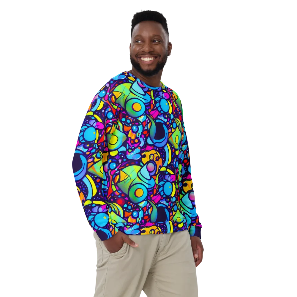 Neon Graffscape on Sweatshirt — Front