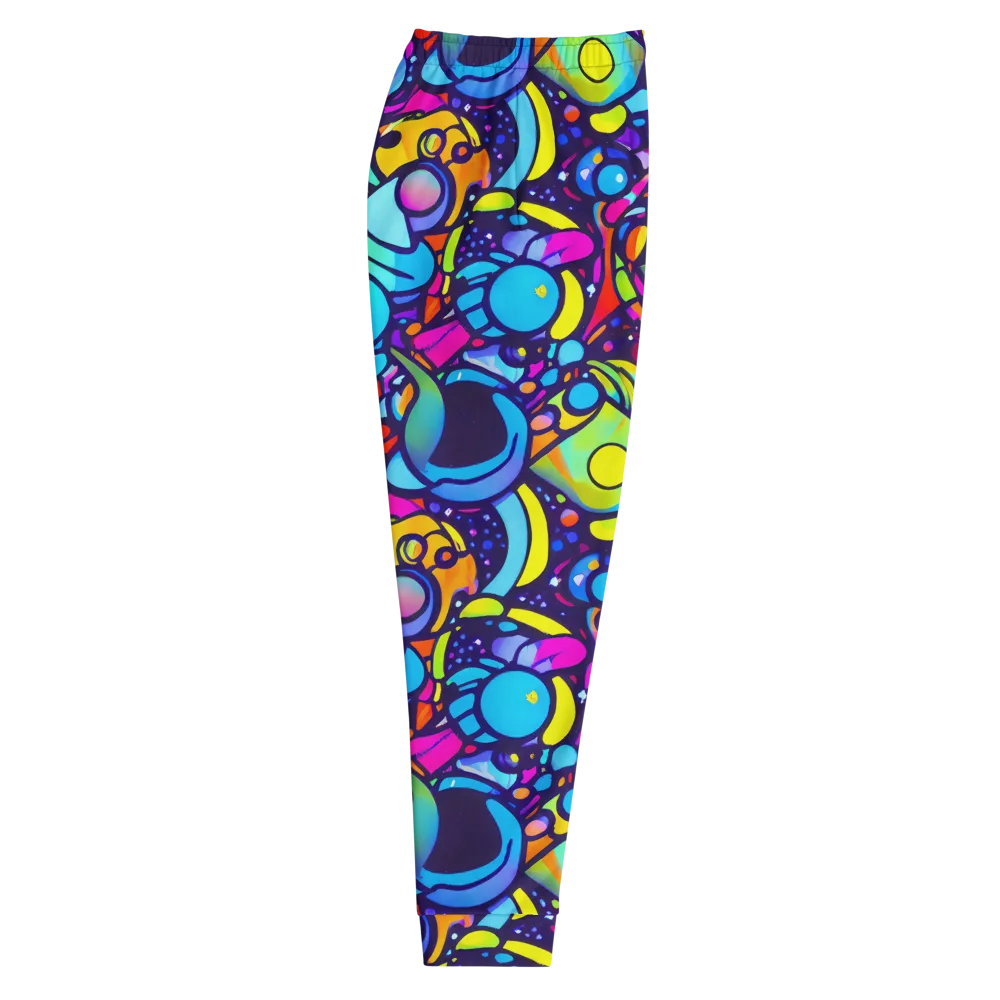 Neon Graffscape on Men's Joggers — Right