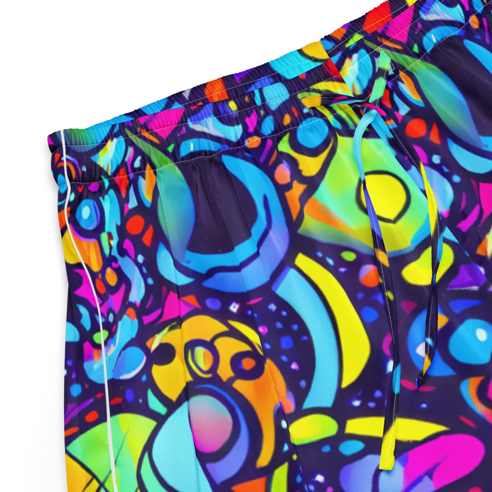 Neon Graffscape on Women's Pajama Shorts — Product details