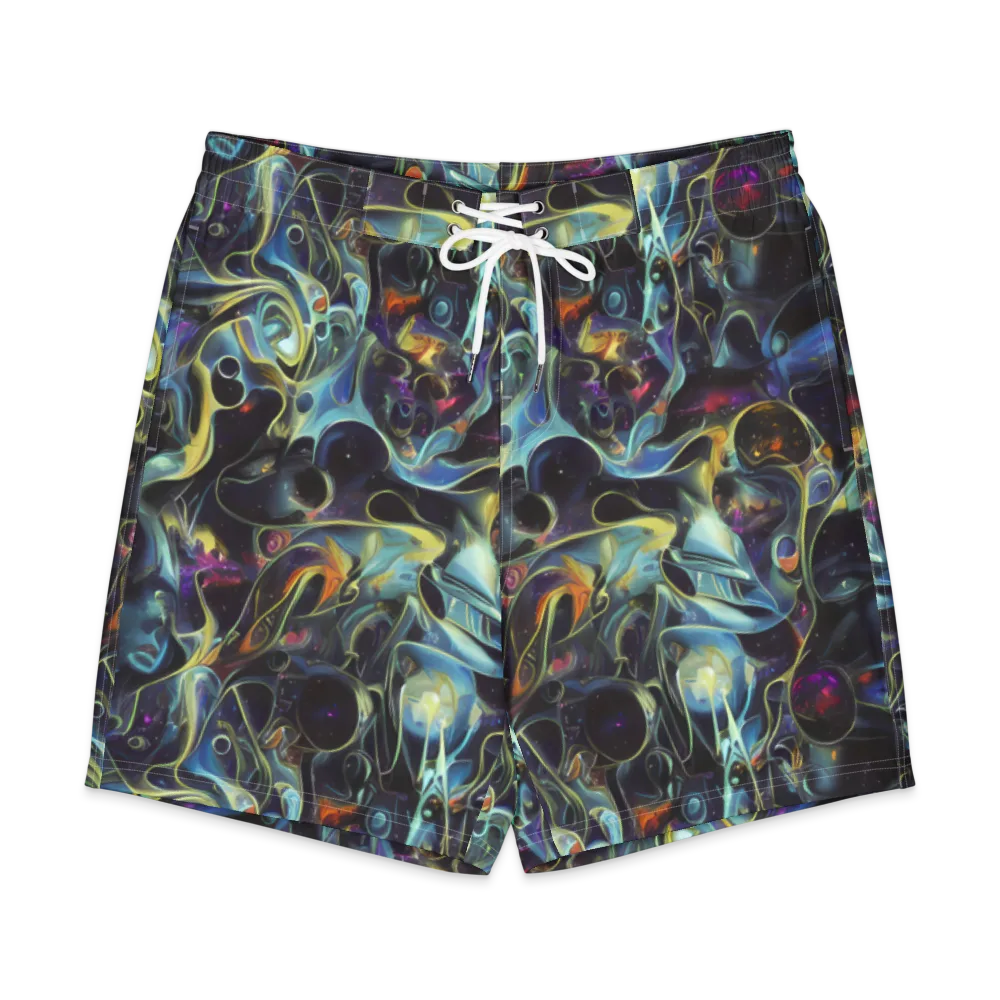 Galactic Enigma on Men's Board Shorts — Front