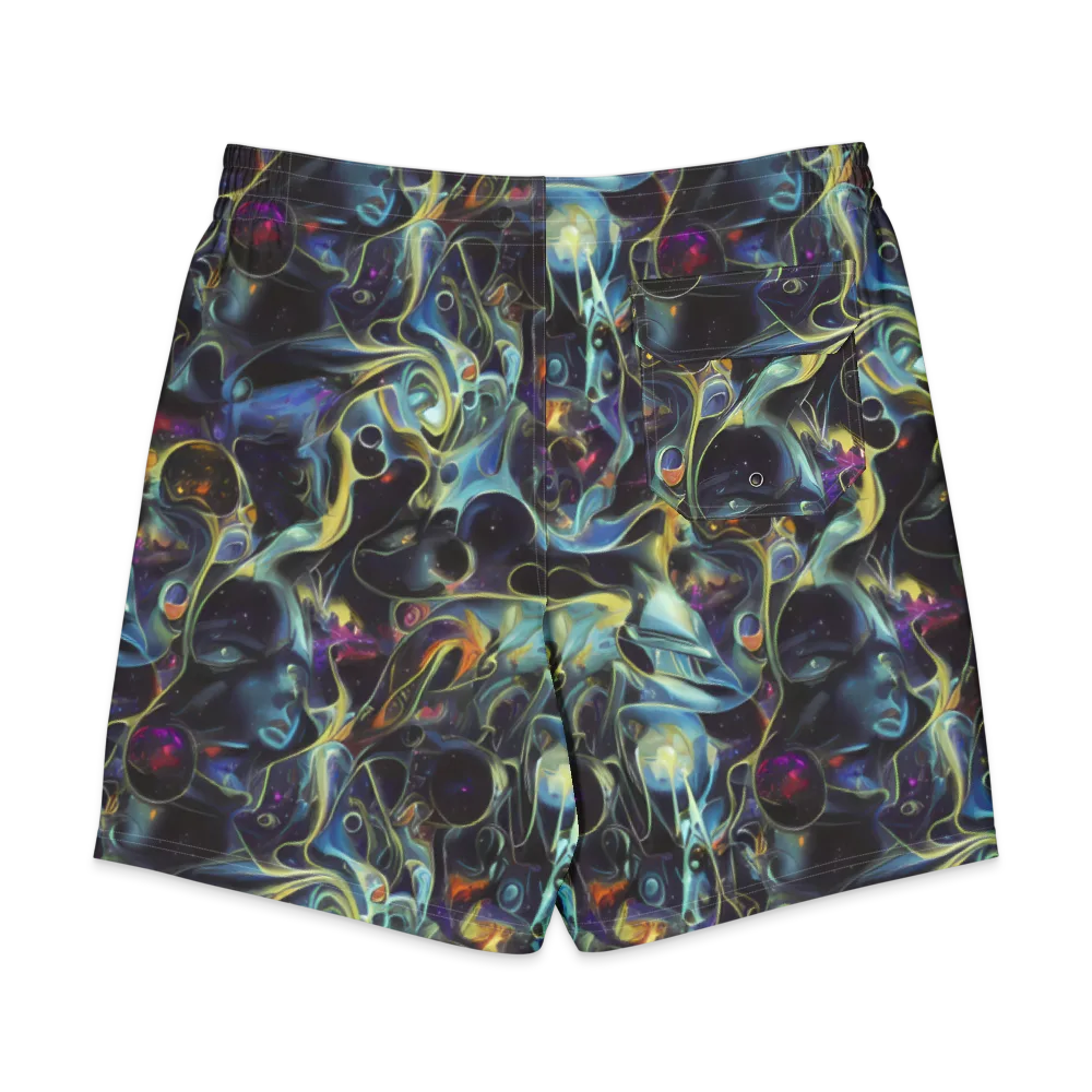 Galactic Enigma on Men's Board Shorts — Back
