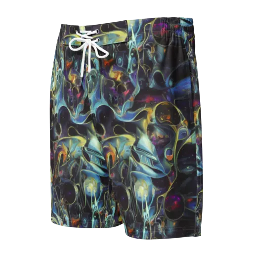 Galactic Enigma on a Men's Board Shorts