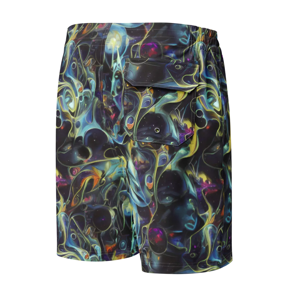 Galactic Enigma on Men's Board Shorts — Back
