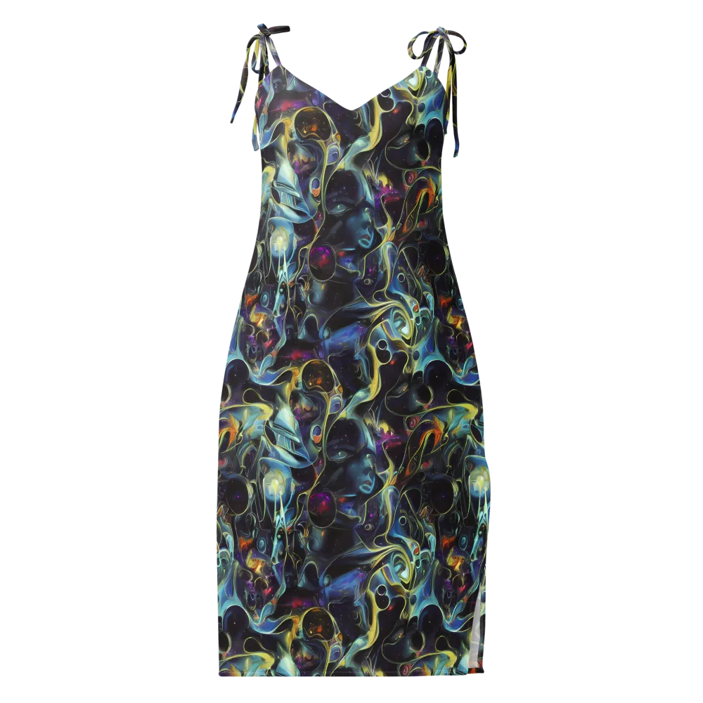 Galactic Enigma on Slip Dress — Front