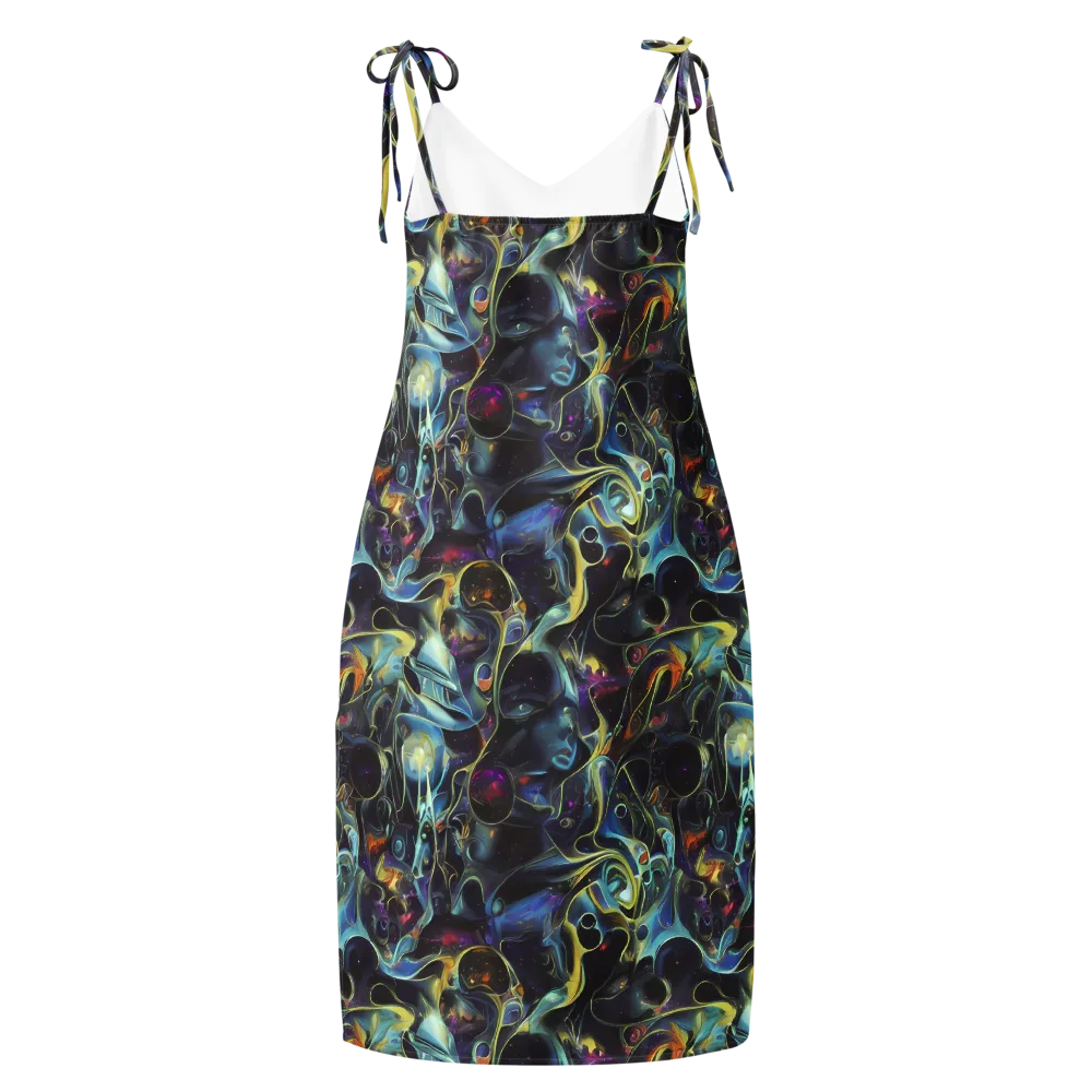 Galactic Enigma on Slip Dress — Back
