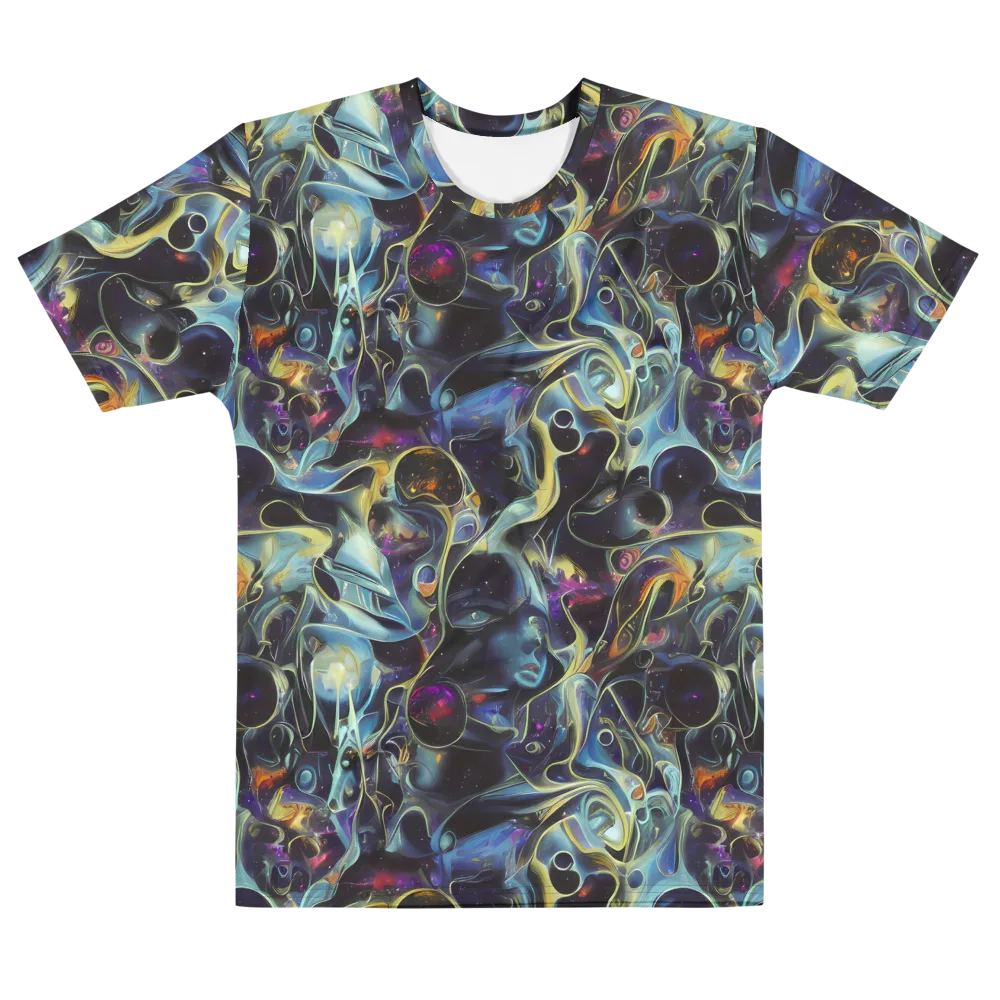 Galactic Enigma on Men's Cotton Crew Neck T-Shirt — Front