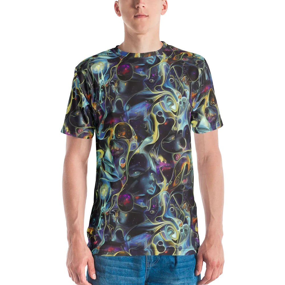 Galactic Enigma on Men's Crew Neck T-Shirt — Front