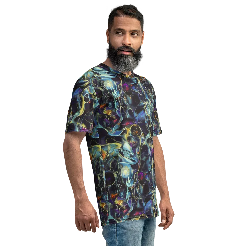 Galactic Enigma on Men's Crew Neck T-Shirt — Right