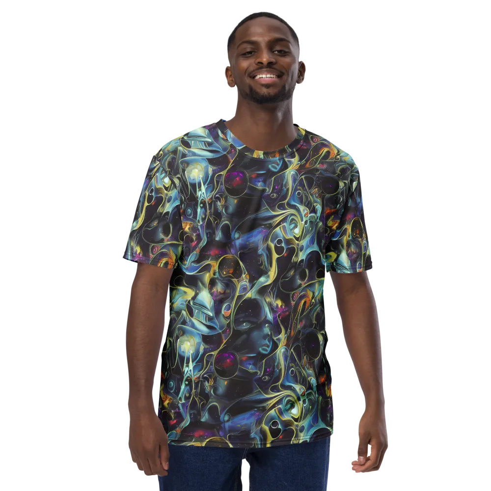 Galactic Enigma on Men's Crew Neck T-Shirt — Front