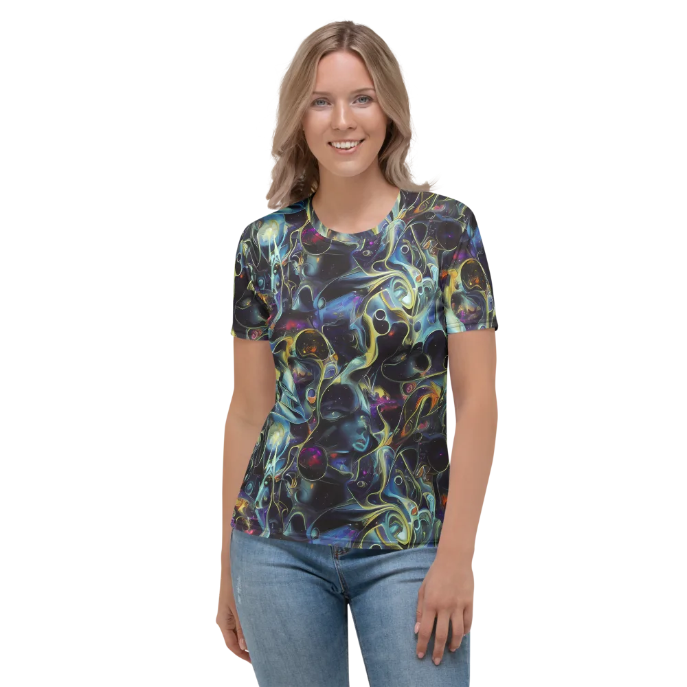 Galactic Enigma on Women's Crew Neck T-Shirt — Front
