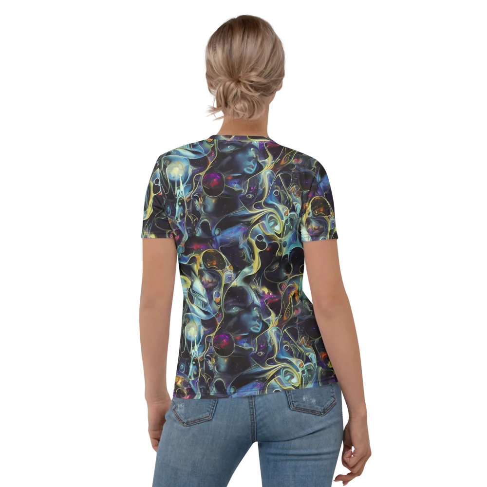 Galactic Enigma on Women's Crew Neck T-Shirt — Back