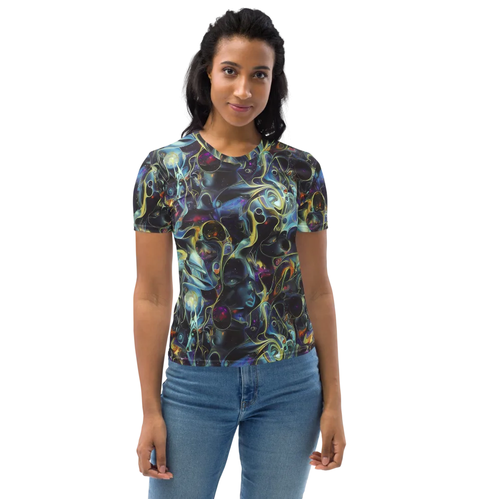 Galactic Enigma on Women's Crew Neck T-Shirt — Front