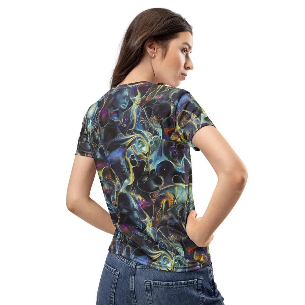 Galactic Enigma on Women's Crew Neck T-Shirt — Back