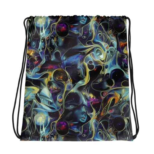 Galactic Enigma on a Drawstring Bag