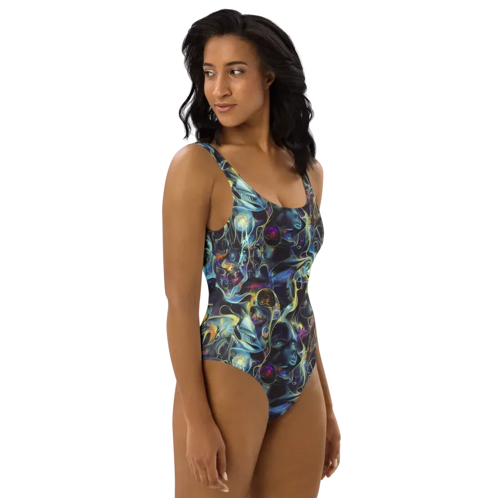 Galactic Enigma on One-Piece Swimsuit — Right