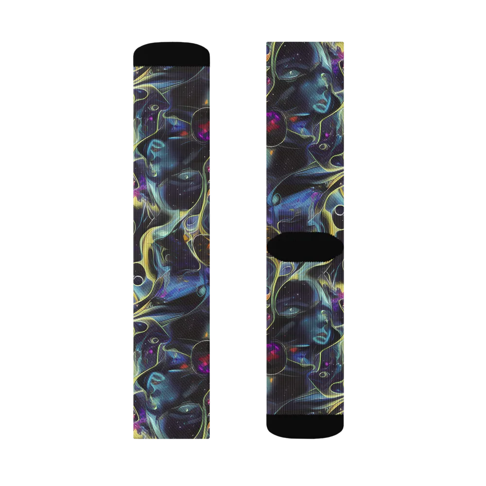Galactic Enigma on Socks — Left Sock