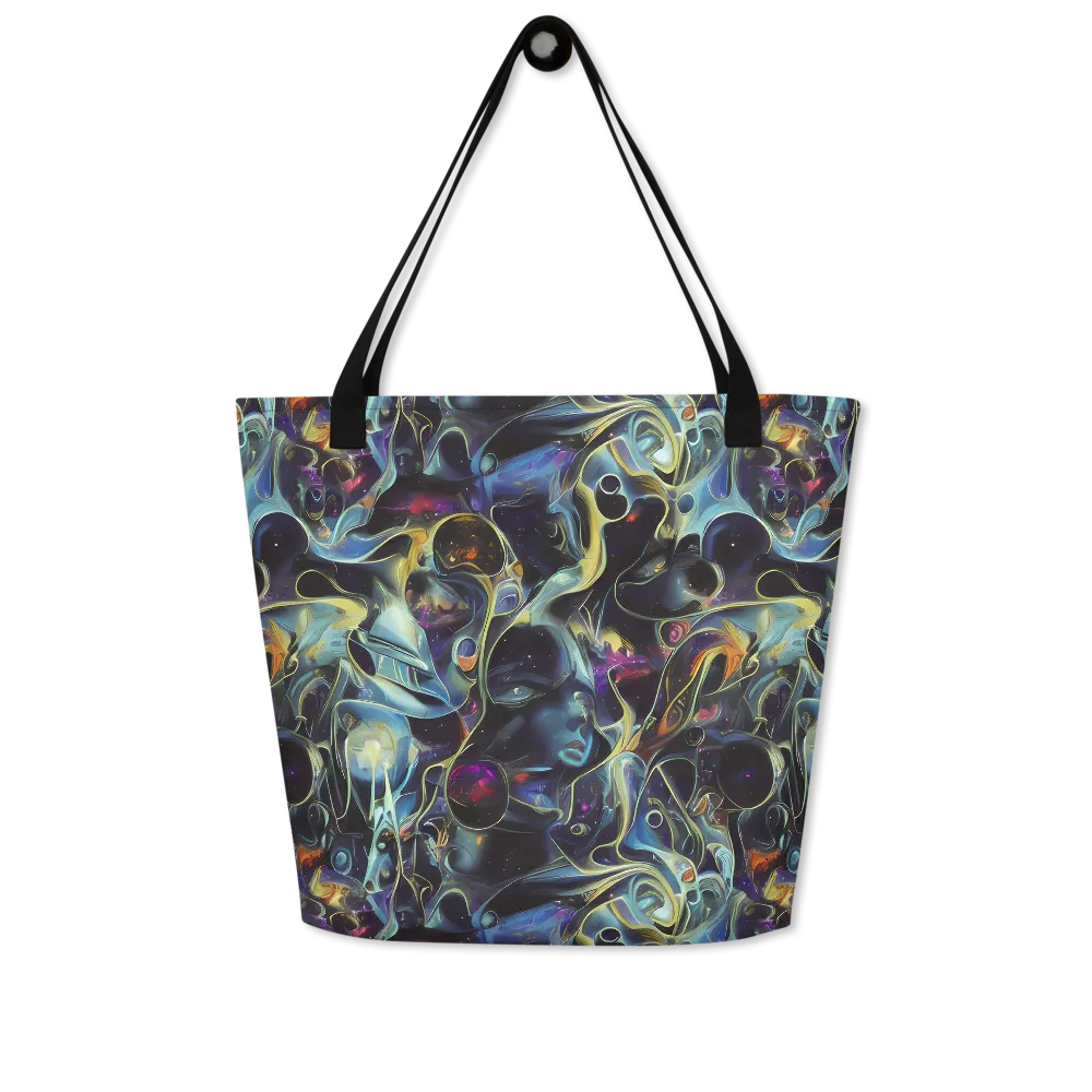Galactic Enigma on Large Tote Bag W/ Pocket — Front